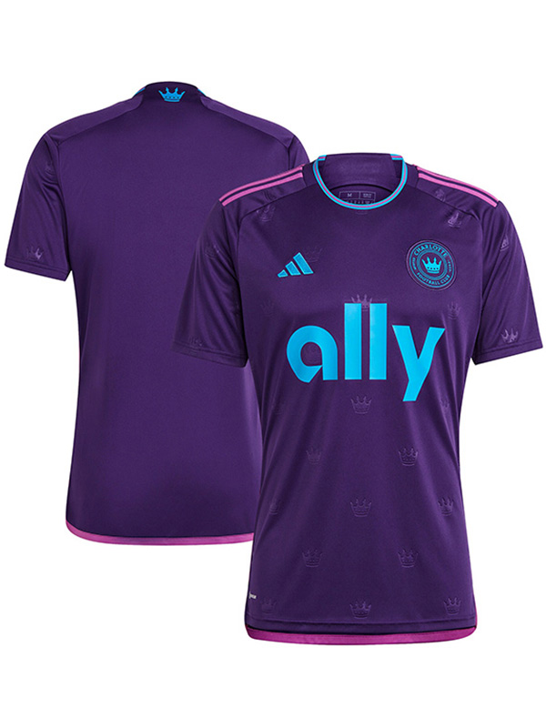 Charlotte FC away jersey soccer uniform men's second sportswear football top shirt 2023