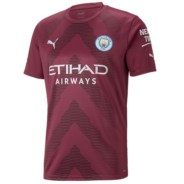 Manchester city goalkeeper jersey soccer uniform men's football kit sports red tops shirt 2022-2023