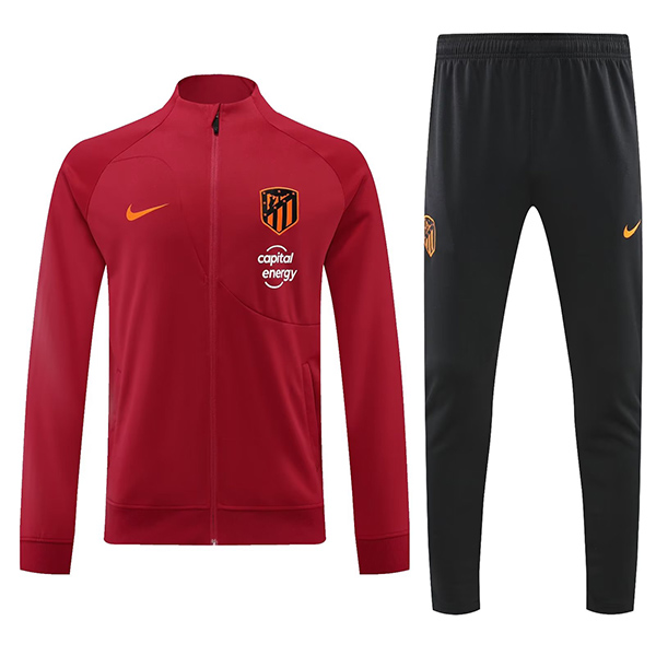 Atlético de Madrid jacket red football sportswear tracksuit full zipper men's training kit outdoor soccer coat 2022-2023