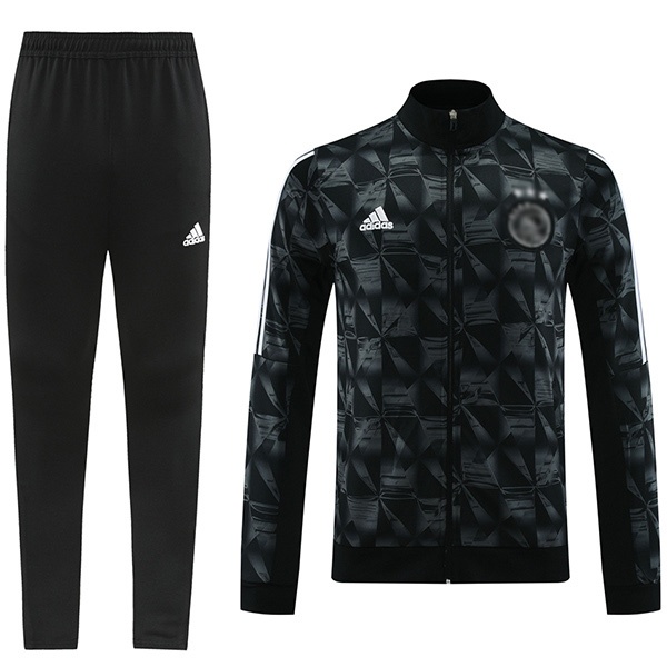 Ajx jacket football sportswear tracksuit long zipper uniform men's training black kit outdoor soccer coat 2024