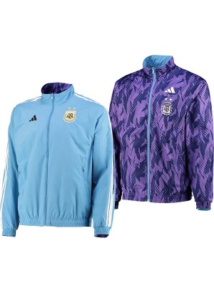 Argentina windbreaker jacket blue double-sided   tracksuit men's training coat 2025-2026
