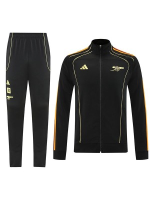 Arsenal jacket black tracksuit men's training kit 2025-2026