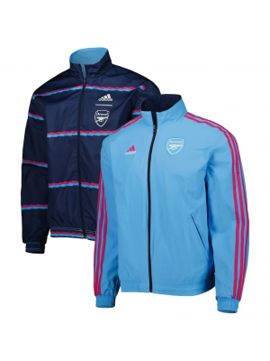 Arsenal windbreaker jacket blue double-sided tracksuit men's training coat 2025-2026