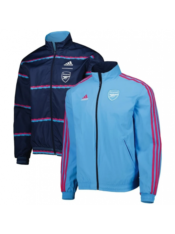 Arsenal windbreaker jacket blue double-sided tracksuit men's training coat 2025-2026