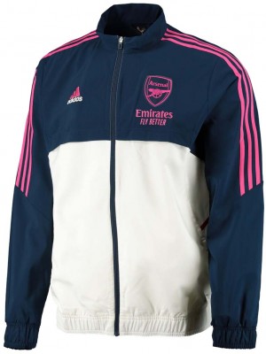 Arsenal windbreaker jacket blue white tracksuit men's training coat 2025-2026