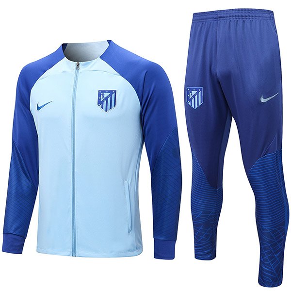 Atletico de Madrid jacket football sportswear tracksuit gold full zipper uniform men's training kit outdoor soccer coat 2022-2023