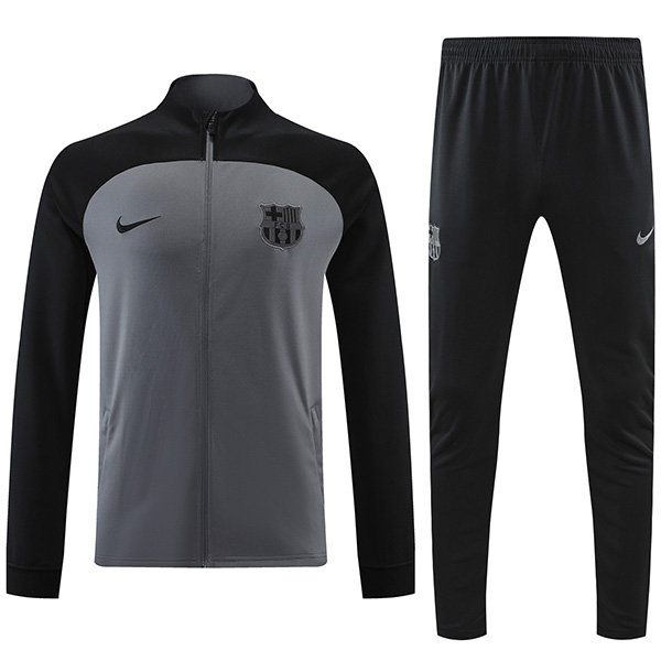 Barcelona jacket football sportswear tracksuit gary full zipper uniform men's training kit outdoor soccer coat 2022-2023