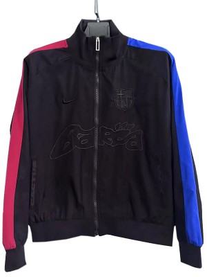 Barcelona windbreaker jacket black tracksuit men's training coat 2025-2026