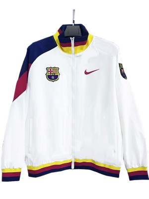 Barcelona windbreaker jacket white tracksuit men's training coat 2025-2026