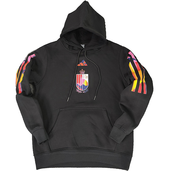 Belgium hoodie jacket football sportswear tracksuit black uniform men's training jersey kit soccer coat 2022