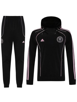 Inter miami hoodie jacket black tracksuit men's training kit 2025-2026