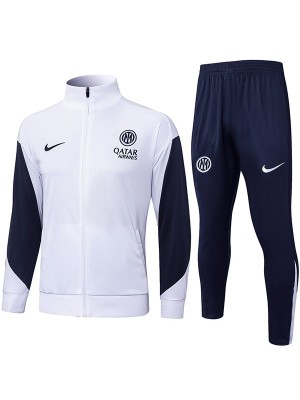 Inter milan jacket white tracksuit men's training kit 2025-2026