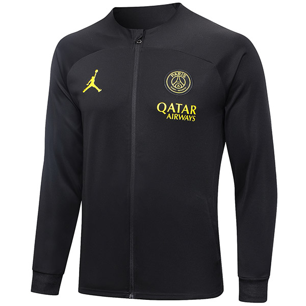 Jordan paris saint germain jacket psg black men's outdoor uniform soccer tracksuit kit 2023-2024