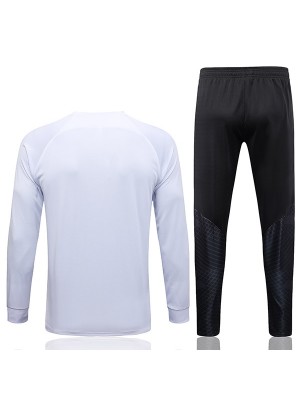 Jordan paris saint germain jacket psg white men's outdoor uniform soccer tracksuit kit 2023-2024
