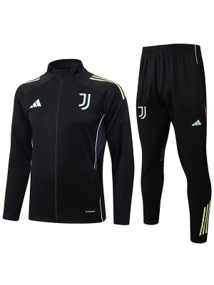 Juventus jacket black tracksuit men's training kit 2025-2026