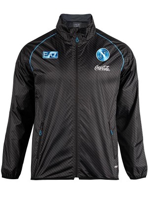 Napoli windbreaker jacket black tracksuit men's training coat 2025-2026