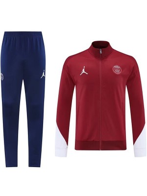 Paris saint-germain jacket tracksuit men's red navy training kit 2025-2026