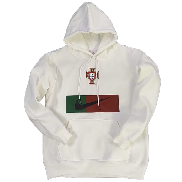 Portugal hoodie jacket football sportswear tracksuit full zipper men's training jersey kit white soccer coat 2022