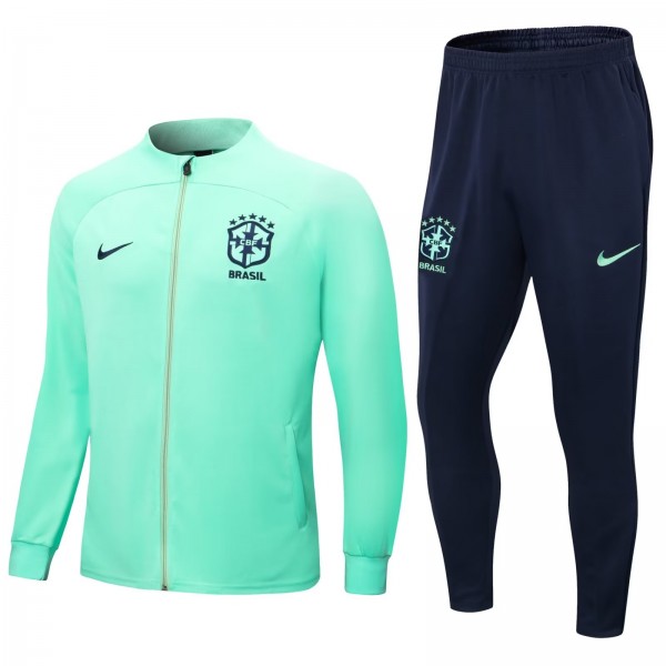 Portugal jacket football sportswear tracksuit full zipper kit men's training uniform outdoor soccer cyan coat 2022-2023