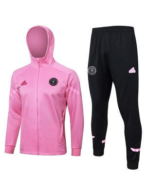 Real madrid hoodie jacket football sportswear pink tracksuit full zipper men's training kit athletic outdoor uniform soccer coat 2024-2025