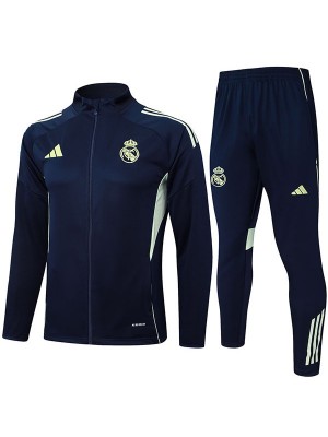 Real madrid jacket indigo tracksuit men's training kit 2025-2026