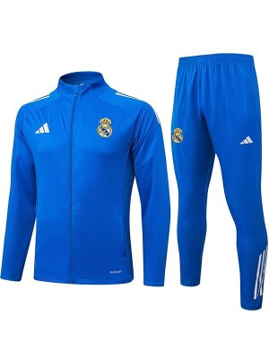 Real madrid jacket tracksuit men's blue training kit 2025-2026