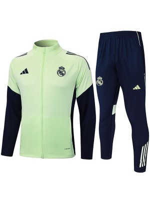 Real madrid jacket tracksuit men's green training kit 2025-2026
