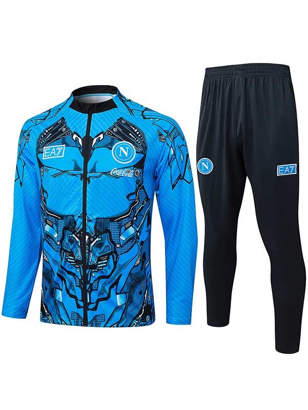 SSC Napoli jacket tracksuit men's blue training kit 2025-2026
