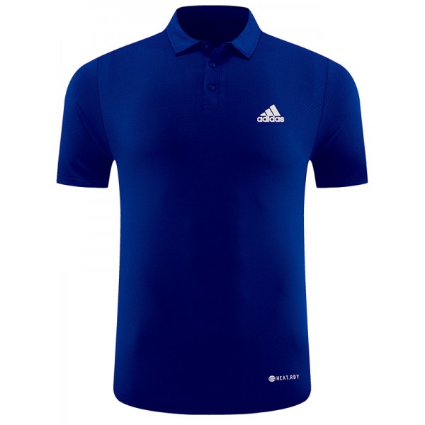 Ads polo jersey training uniform men's soccer sportswear blue football tops sports shirt 2023-2024