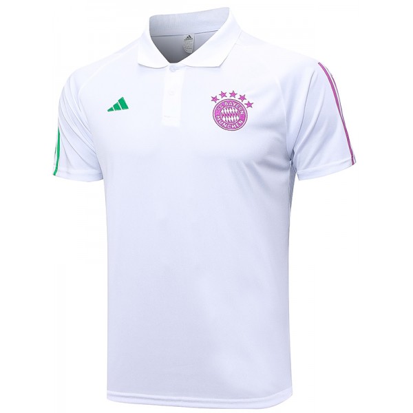 Bayern munich polo jersey training soccer uniform men's sportswear football tops sport white shirt 2023-2024
