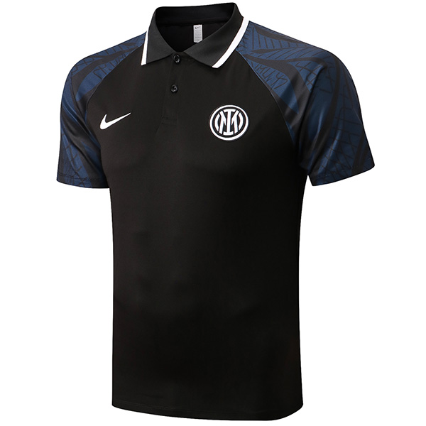 Inter milan polo jersey training soccer uniform men's black sportswear football kit tops sport shirt 2022-2023