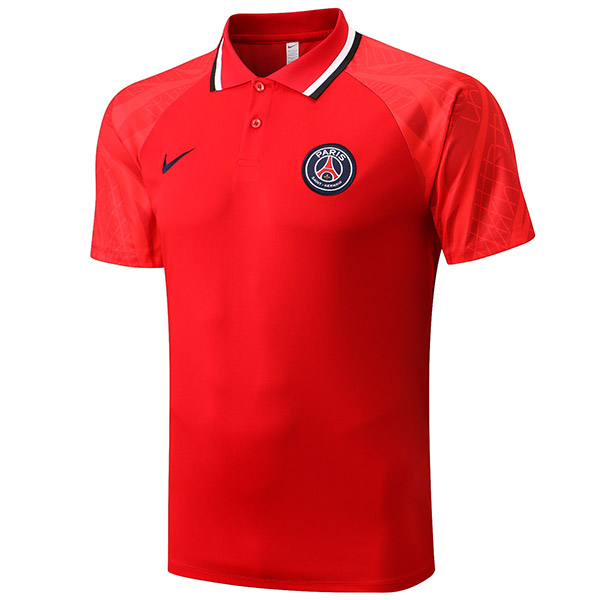 Paris saint germain polo jersey red training soccer uniform men's sportswear football kit tops sport shirt 2022-2023
