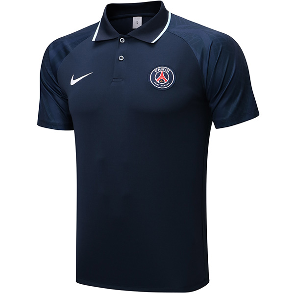 Paris saint germain polo jersey training soccer uniform men's sportswear football kit tops sport navy shirt 2022-2023