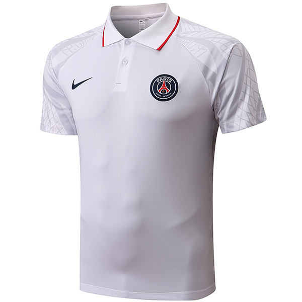 Paris saint germain polo jersey white training soccer uniform men's sportswear football kit tops sport shirt 2022-2023