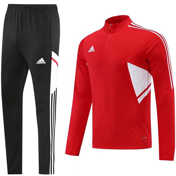 Addas tracksuits soccer pants suit sports set uniform cleats men's clothes football training kit black red 2022-2023