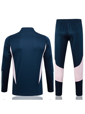 Ajx tracksuit soccer pants suit sports set zipper necked uniform men's navy clothes football training kit 2023-2024