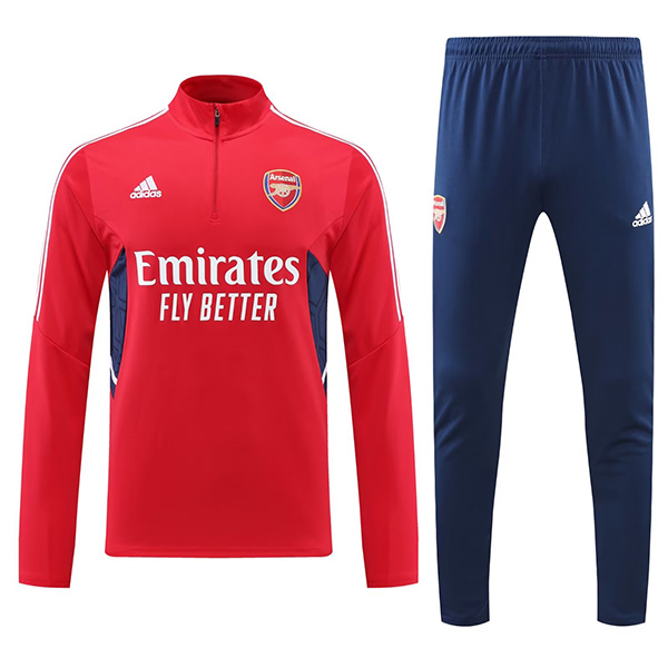 Arsenal tracksuit red soccer pants suit sports set zipper necked uniform men's clothes football training kit 2022-2023