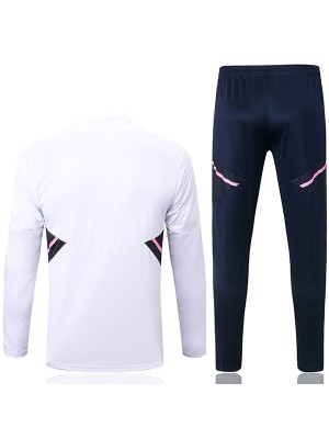 Arsenal tracksuit soccer pants suit sports set zipper necked white uniform men's clothes football training kit 2022-2023