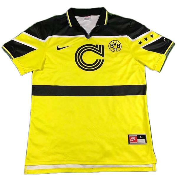 Borussia dortmund home retro jersey champions leage maillot match men's 1st soccer sportwear football shirt 1996-1997