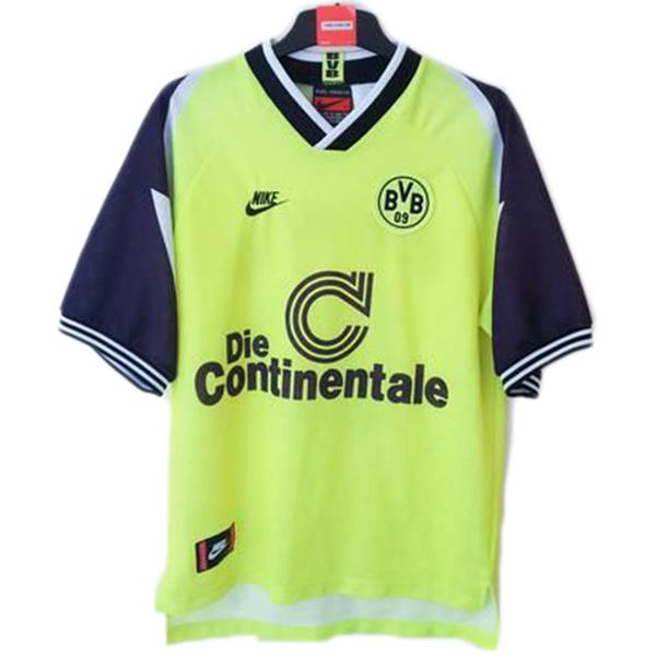 Borussia dortmund home retro jersey maillot match men's 1st soccer sportwear football shirt 1995-1996