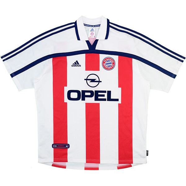 Bayern munich away retro vintage soccer jersey men's second sportswear football shirt 2000-2001