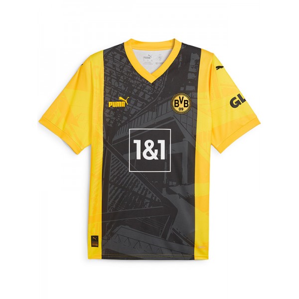 Borussia dortmund special edition jersey black yellow soccer uniform men's football kit sports top shirt 2024-2025