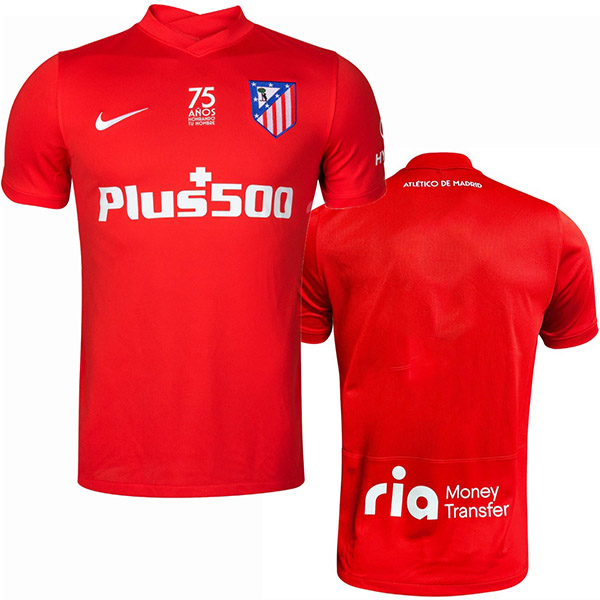 Atletico de Madrid fourth jersey red special atleti 75th anniversary shirt football tops sport kit 2022-2023