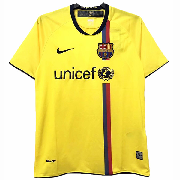 Barcelona away retro jersey soccer uniform men's second football tops shirt 2008-2009
