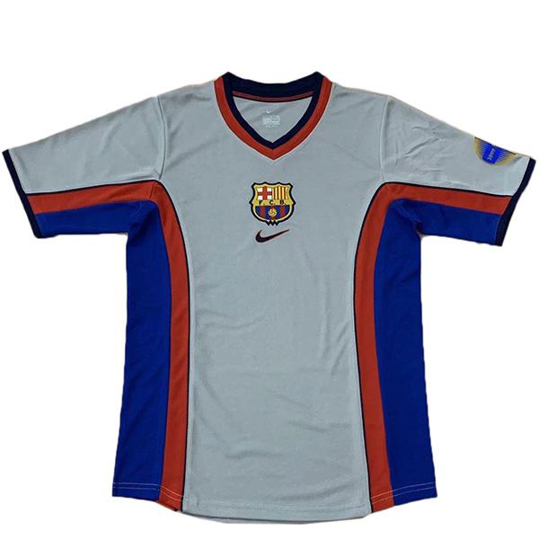 Barcelona away retro soccer jersey maillot match men's 2ed sportwear football shirt 2000