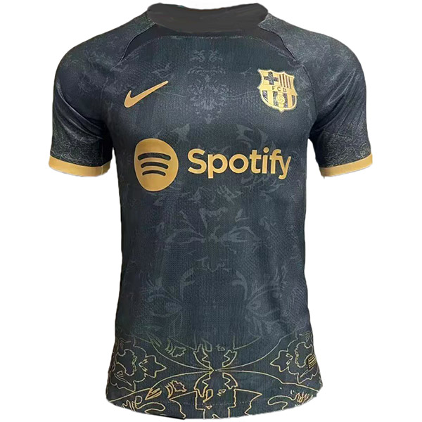 Barcelona special edition jersey soccer uniform black kit men's ...