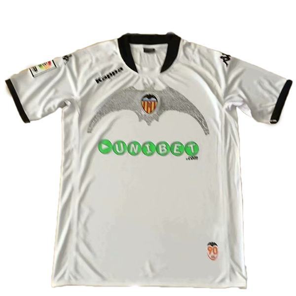 Valencia home retro vintage soccer jersey match men's first sportswear football shirt 2009-2010