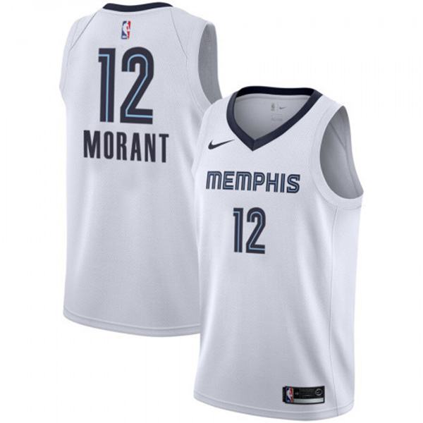 Men's Memphis Grizzlies Ja Morant 12 Navy Icon Basketball Jersey NBA ...