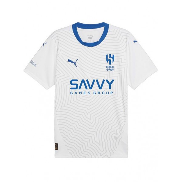 Al-Hilal Saudi FC away jersey adult soccer uniform men's second football kit top sports shirt 2024-2025