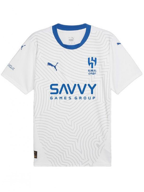 Al-Hilal Saudi FC away jersey adult soccer uniform men's second football kit top sports shirt 2024-2025